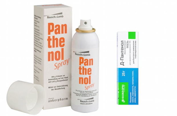 Пантенол от ожогов солнца