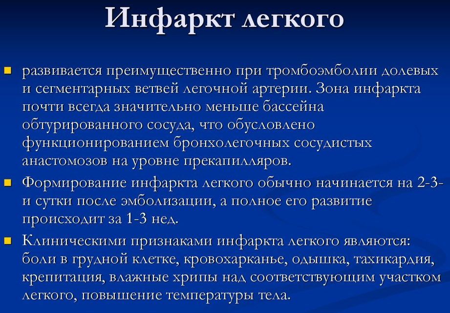 Инфаркт легкого